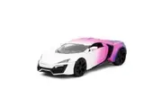 Jada 1:24 Pink Slips Lykan Hypersport White Pink Purple Gradient Diecast Model Car