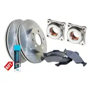 Front Wheel Bearing Hub Ass Rotor Pad Kit for Toyota Landcruiser 120 W/O ABS