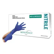 Ansell Perry 6034301 Micro-Touch Nitrile Exam Gloves Small Powder Free 200/Bx
