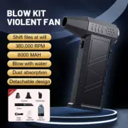 380000RPM 8000Mah Pocket Dust Blower Mini Turbo Jet Fan Rechargeable 58M/S Turbo