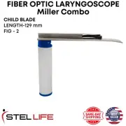 Miller Combo Child Blades & Handle Fiber Optic EMT Laryngoscope Pack of 10 PCS