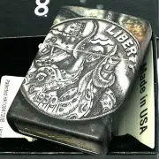 Zippo Oil Lighter Pirate Coin Kraken Black Brown Regular Case Japan