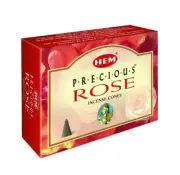 HEM - Precious Rose - 120 Incense Cones - Bulk Box - Indian Dhoops