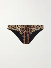 [Dolce & Gabbana] Dolce & Gabbana - Leopard-print Bikini Briefs - Leopard print - 1 1 Animal print
