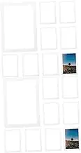 2sets Artwork Photo Frame Mat Photo Frame Matte Paper Picture Accessories Display Matting Pre-Cut Matting Board 10pcs*2