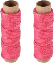 Leather Sewing Thread 33 Yards 150D/1Mm Polyester Flat Waxed Cord for Hand Stitc