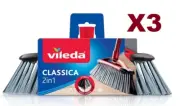 3 PZ VILEDA SCOPA 2 IN 1 CLASSICA PER INTERNI