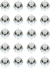 Adwikoso Crystal Ball Prism Pendant, Glass Chandelier Hanging Pendant, Photography Prism, Feng Shui Rainbows Sun Catchers, Wedding Home Window Garden Decor (30mm-20pack)