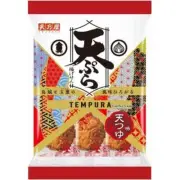 Tempura fried rice cracker Tempura dipping sauce flavor 9pcs Amanoya from Japan