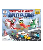 The Elf on the Shelf Festive Flyers Advent Calendar, Includes 24 mini figures