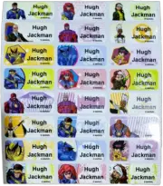 96 X-Men Personalised Name Label Sticker Dishwasher Safe (30*13mm)