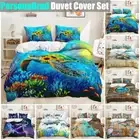 Rudder Shell Seagrass Turtle Beach Magic Anchor Doona Duvet Quilt Cover Bed Set