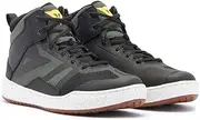 DAINESE Suburb Air Shoes Men's Textile Summer Motorcycle Shoe, Black White Army Green, 9.5 UK