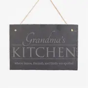 Grandma's Kitchen Personalised Slate Sign