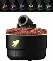 YANPLS Small Vapor Cannon Blast Cloud Aroma Desktop Humidifier Portable Air Mist LED Diffuser for Bedroom (black)