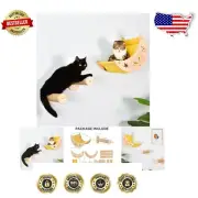 Functional Moon Cat Hammock with Adjustable Shelves and Sisal Scratching Post