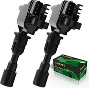 2PCS ZL01-18-100 Ignition Coil for Mazda 323 BJ 1998-2003 1.6L, for Ford Laser 1998-2002 1.6L Replace#UF408｜BP6D-18100-A｜ZL01-18-100｜C1339｜IGC166｜ZL01-18-100B
