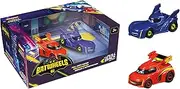 Carrera Pull & Speed 15813024 Official Licensed Kids Batwheels Toy Car Pull Back Vehicle for Ages 3 and Up - Bam and Redbird