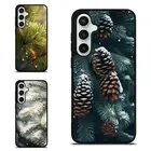 Plastic TPU Case For Samsung A15 A16 S23 S24 S25 Ultra FE tree cones snow Spruce