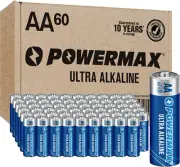 60 AA Batteries 1.5v Alkaline Heavy Duty 10yr Shelf Life Alkaline for Toy Remote