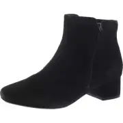 Clarks Womens Sonsett Zip Zipper Suede Ankle Boots Shoes BHFO 7176