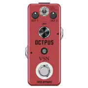 VSN Octave Guitar Pedal,Digital Octave Mini Pedal for Electric Guitar Precise...