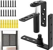 [MeBantoo] Saloon Door Hinges, Heavy-Duty 304 Stainless Steel Swinging Door Hinges, Self-Return Dual Swing Cafe Door Hinges, Self Closing Door Hinge for Swing Door, Bar Door, Patio Door (1, Medium)