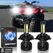 For SUZUKI KING QUAD 400 500 750 HIGH POWER 80W HEADLIGHT LED LIGHT BULBS WHITE