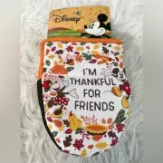 Disney New Mickey Minnie Mouse Thankful For Friends Oven Mitts Pot Holders