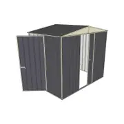 Build-a-Shed 2.3 x 1.5 x 2.3m Front Gable Dual Door Narrow Shed - Grey