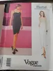 Vogue VINTAGE Pattern DRESS Size 14/ 16/ 18 Sewing Belville Sassoon 1995 Uncut
