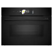 Bosch 60cm Accentline Compact Combination Pyrolytic Oven with Microwave - TFT Touch Display Pro CMG978NB1A