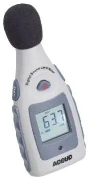 Digital Sound Level Meter High Limits With Judgement And Alarm ACCUD AC-SLM130