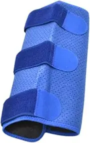 Perfeclan Calf Brace Calf Support Brace Shin Splint Compression Wrap Calf Wrap Calf Sleeve for Adults Men Women Walking Outdoor Running, Blue 60x26cm