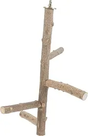 VANZACK Natural Bird Perch Stand for Parrots Durable Branch Perch for Cockatiels Easy to Install Sturdy Material for Bird Cage Use
