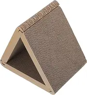 Yardwe Cat Scratching Post Triangle Shape Triangular Scratcher Cardboard Indoor Furniture Vertical Cat Scratching Board Cat Scratch Pad Cat Scratching Wall Pad Cat Scratching House Paper