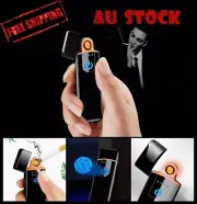 USB Rechargeable Lighter Plasma Arc Electric Flameless Windproof Finger Touch AU