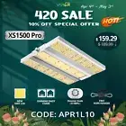 VIPARSPECTRA XS1500 Pro LED Grow Light Full Spectrum for Grow Tent Kits Indoor