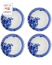Vista Alegre Blue Ming Bread And Butter Plates (Set Of 4) with $12 Credit