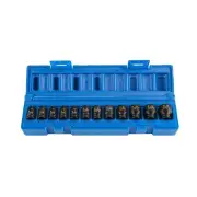 Action 6050P1201 - Impact Socket Set 1/4" Drive Magnetic 6-Point - 12 Piece Metric