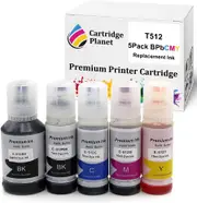 5 Pack (1BK,1PBK,1C,1M,1Y) Compatible Ink for Epson T512 for Epson Expression Premium ET-7700 Expression Premium ET-7750