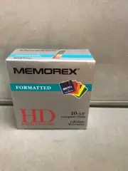 MEMOREX PC FORMATTED 3.5 INCH COMPUTER DISKETTES