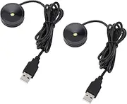 Mini LED Spotlight Indoor Aluminum USB 5V Round LED Accent Light for Display Cabinet Jewelry Showcase (Netural Light)