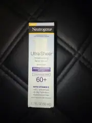 NEUTROGENA Ultra Sheer SPF 60 Moisturizing Face Serum Sunscreen Lotion 1.7 oz