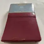 Jubilee 180 Thread Count Soft Percale Two King Pillowcases Burgundy