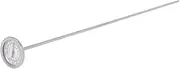 Long Stem Compost Soil Thermometer - Fast Response Stainless Steel 20 Inch - Measuring Probe - Fahrenheit and Celsius