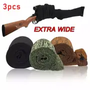 3Pcs Large Gun Sock Cover Silicone Treated Hunting Rifle Shotgun Protection Cove