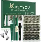 DIY Lash Extension Kit 300Pcs Individual Eyelash Extension Kit 30D40D50D 0.07C