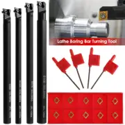 Lathe Boring Bar Turning Tool Set S06K/S07K/S08K/S10K-SCLCR06 Lathe tyNgG
