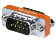 Monoprice DB9 Pin Null Modem Mini Type, Male/Male, RS-232